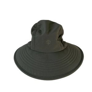 Coolibar Women's S/M Green Packable Explorer Hat UPF 50+ Neck Coverage